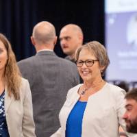 Attendees mingling prior to event start 19